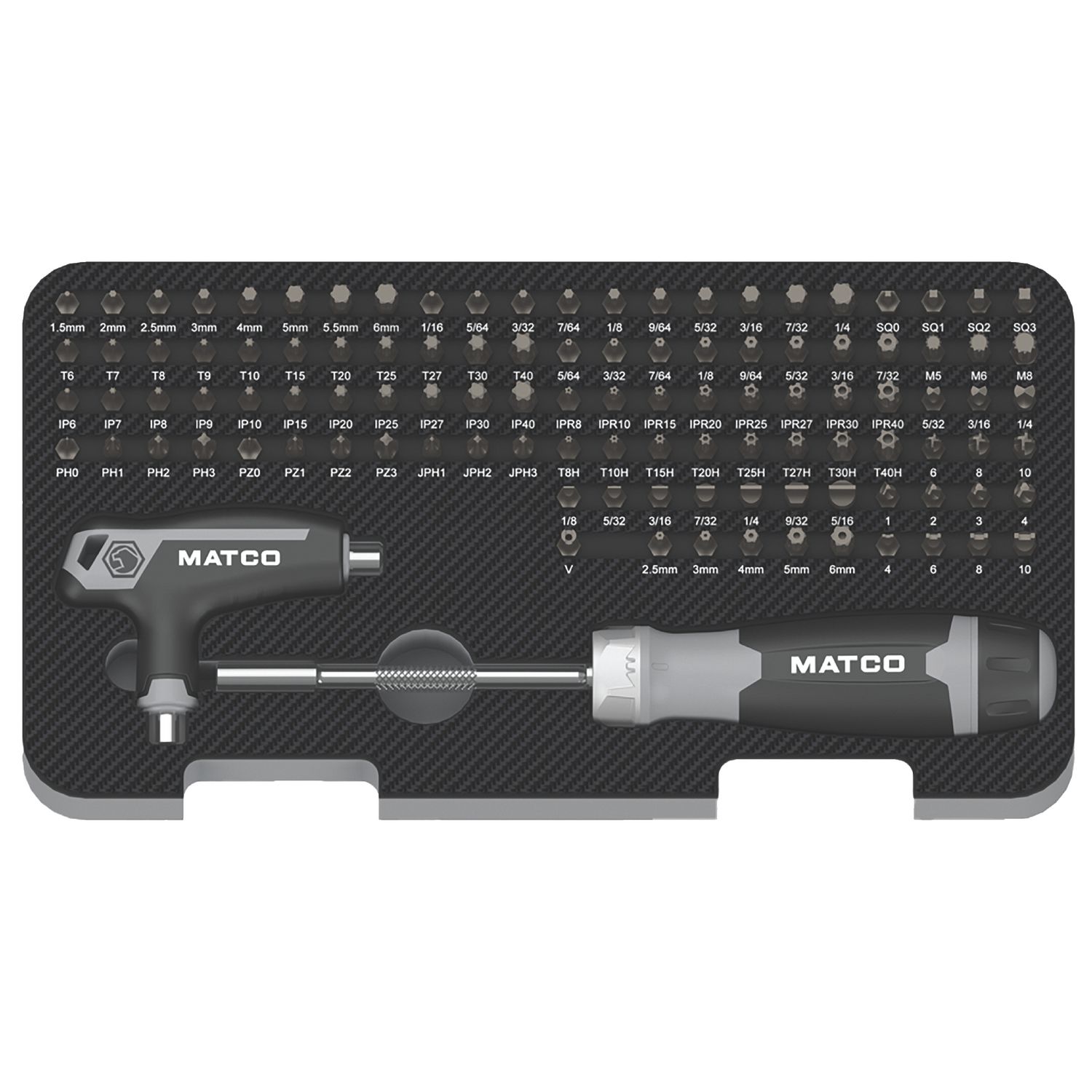 112 PIECE OPTI-GRIP MULTI-BIT SET SBIT112OGB | eBaydiy Tools