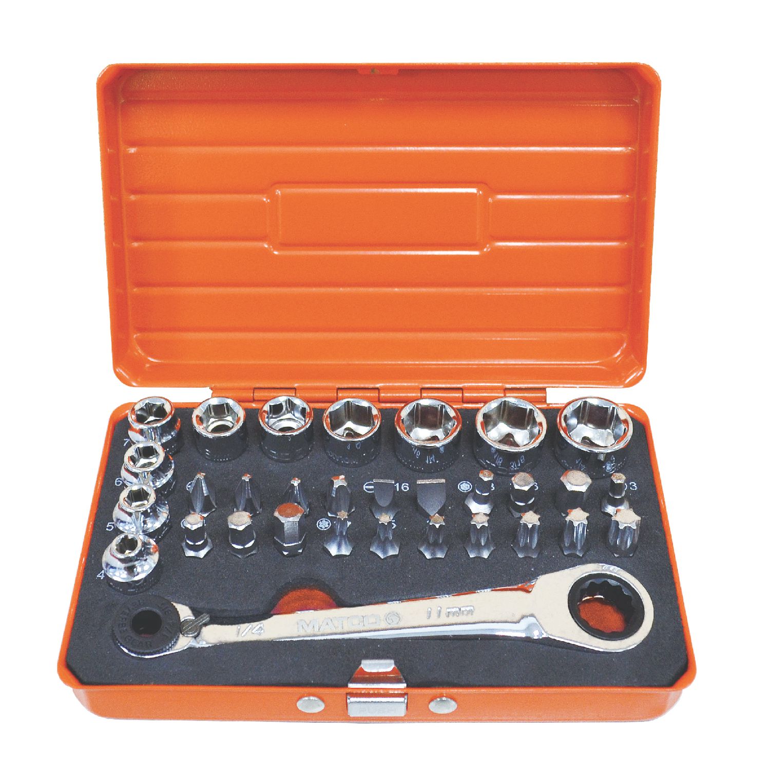 31 PIECE LOW PROFILE MECHANIC TOOL SET - ORANGE SBIT31O | eBaydiy Tools