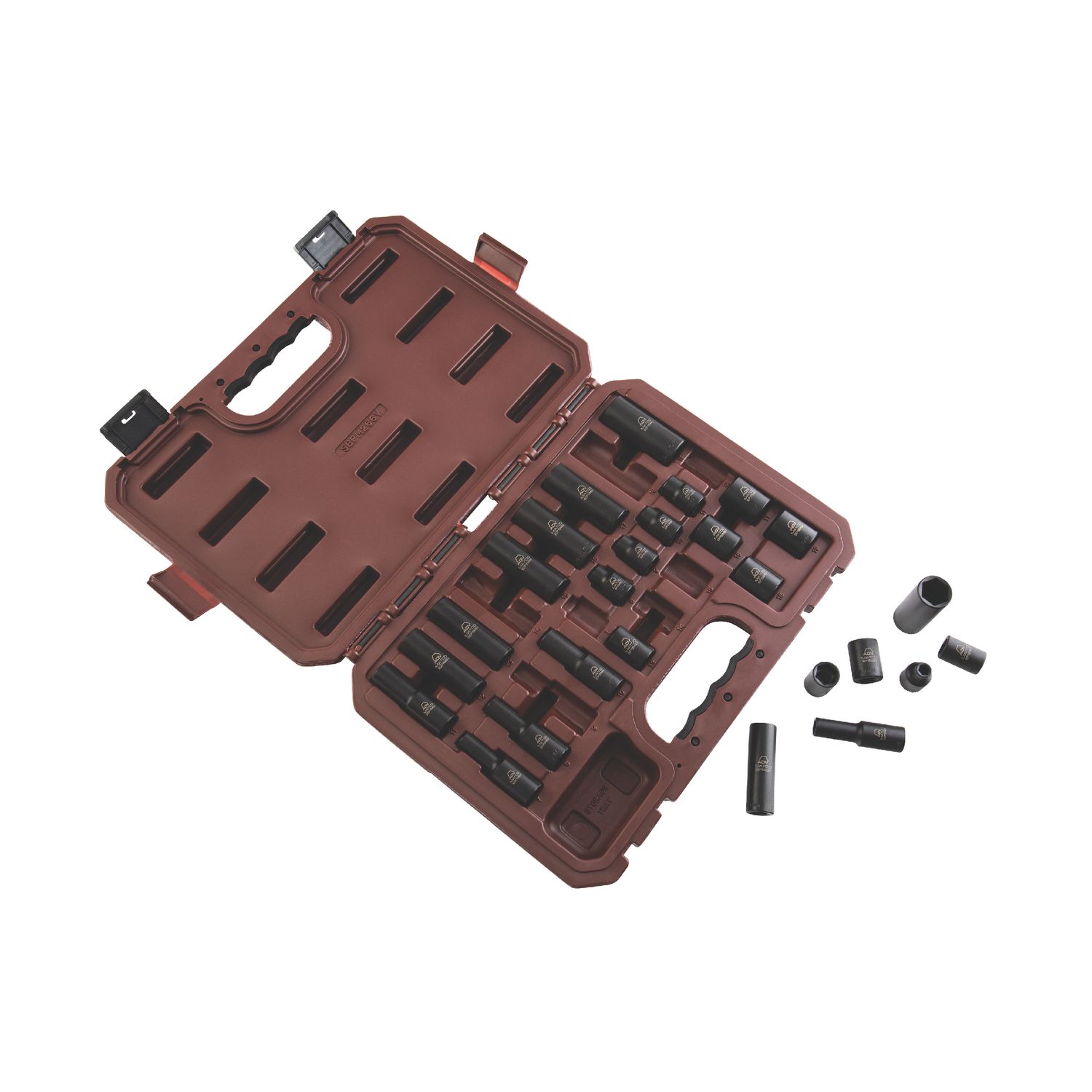 26 PIECE 3/8 DRIVE METRIC 6 POINT STANDARD AND DEEP ADV IMPACT SOCKET SET SBPM266V | eBaydiy Tools - Image 6