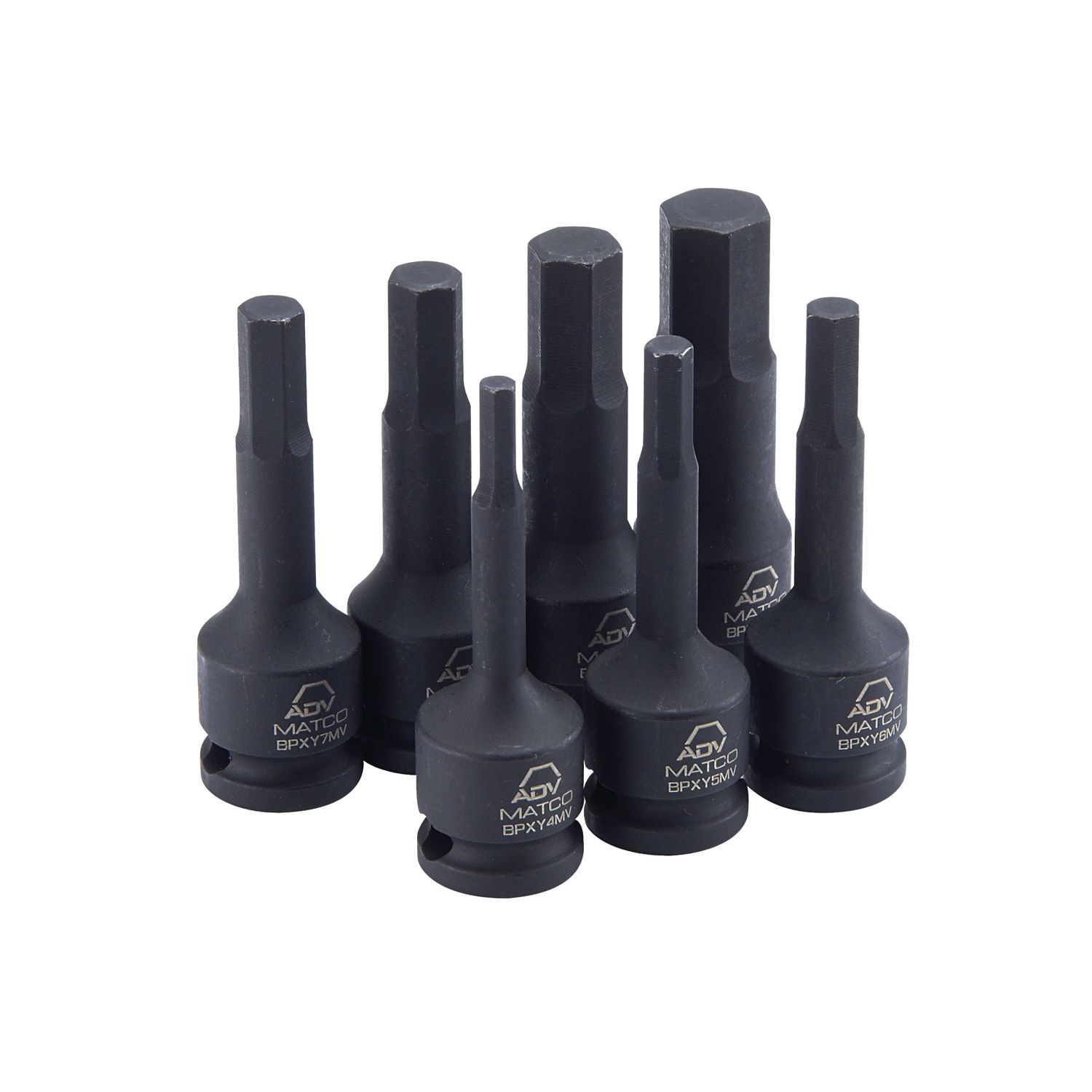 3/8 DRIVE ADV 7 PIECE METRIC ADV HEX BIT SOCKET SET SBPMXY7V | eBaydiy Tools
