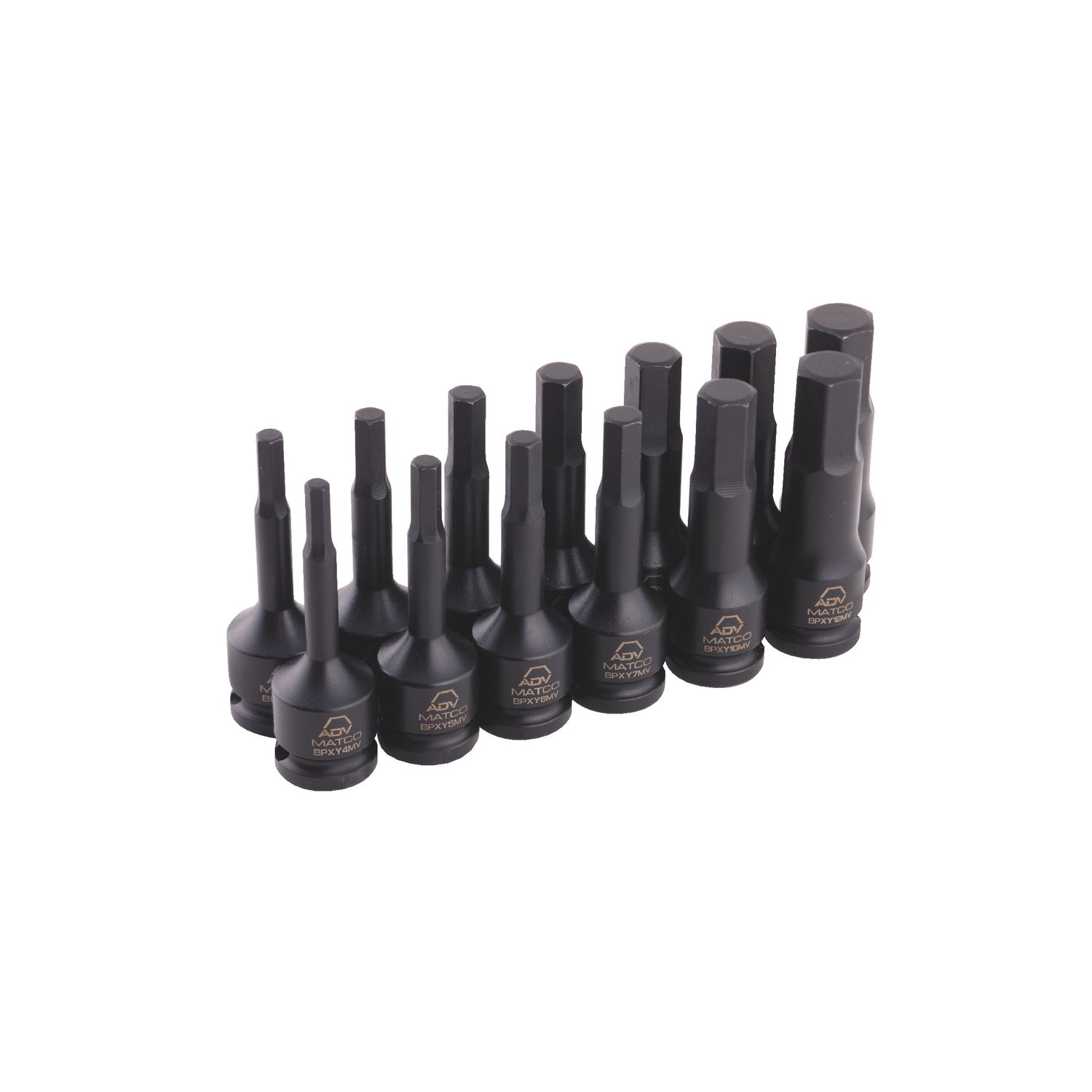 13 PIECE 3/8 DRIVE ADV IMPACT HEX BIT SOCKET SET SBPXY13V | eBaydiy Tools