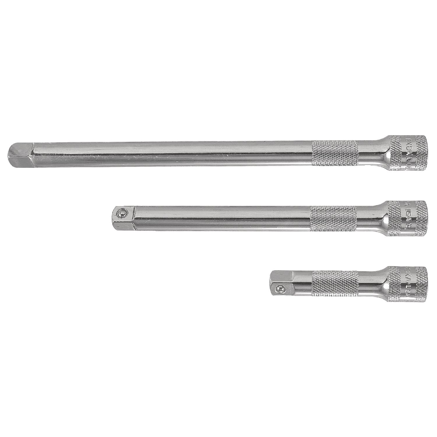 3 PIECE 3/8 DRIVE STANDARD CHROME EXTENSION SET SBXK3A | eBaydiy Tools
