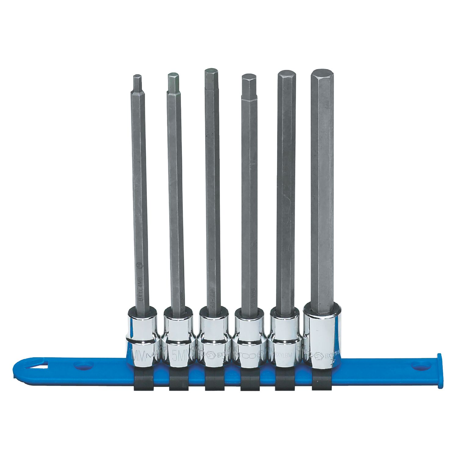 3/8 DRIVE 6 PIECE METRIC LONG HEX BIT SOCKET DRIVER SET SBXYML6R | eBaydiy Tools