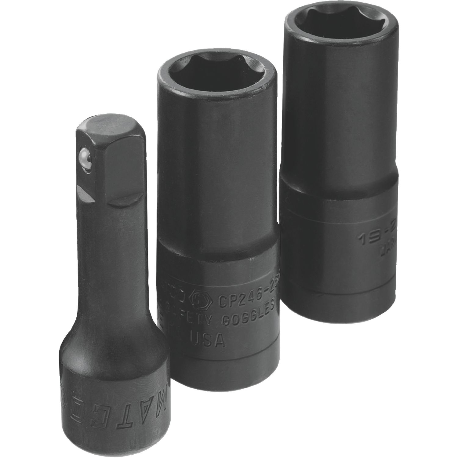 3 PIECE 1/2 DRIVE 6 POINT FLIP IMPACT SOCKET SET SCP36PTB | eBaydiy Tools