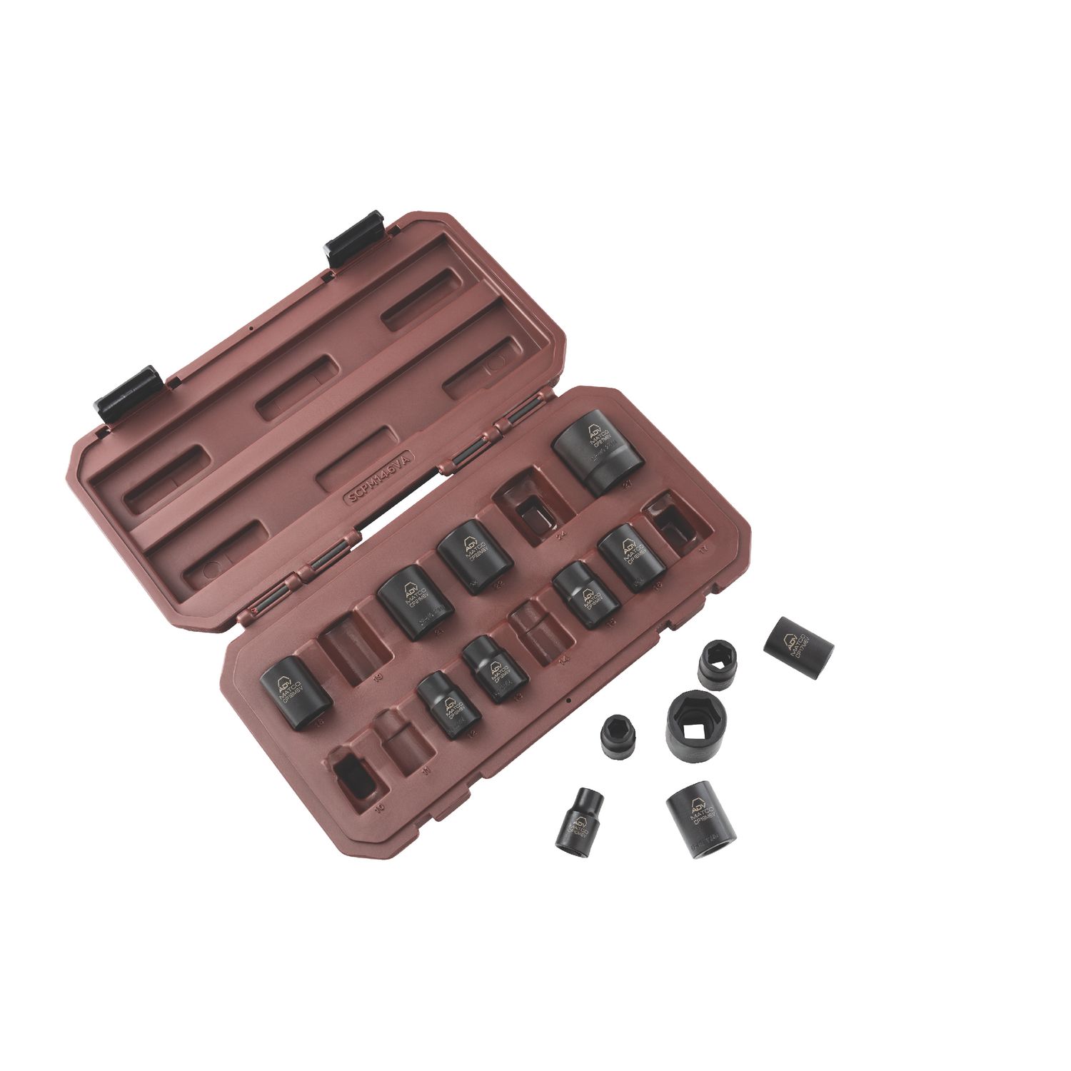 14 PIECE 1/2 DRIVE METRIC 6 POINT ADV IMPACT SOCKET SET SCPM146VA | eBaydiy Tools - Image 7