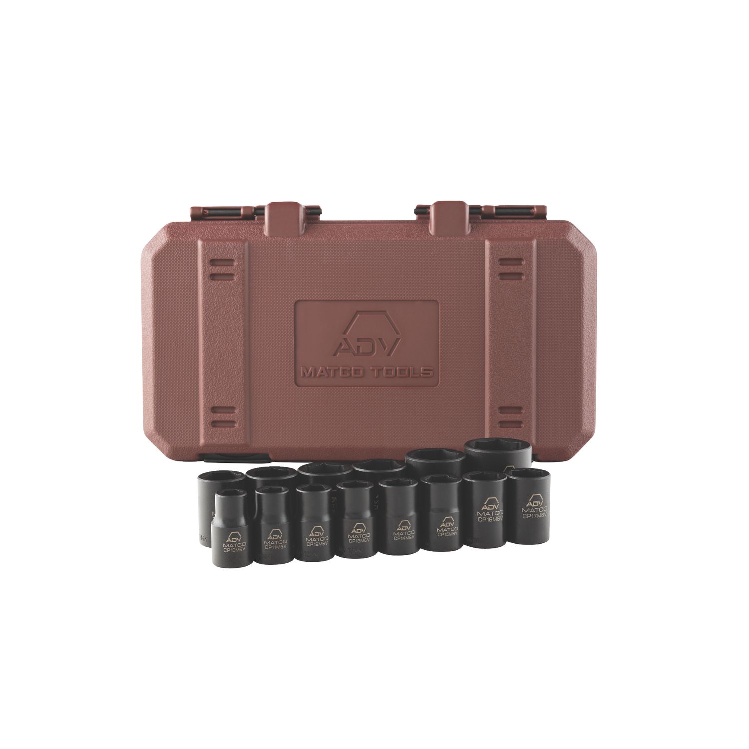 14 PIECE 1/2 DRIVE METRIC 6 POINT ADV IMPACT SOCKET SET SCPM146VA | eBaydiy Tools