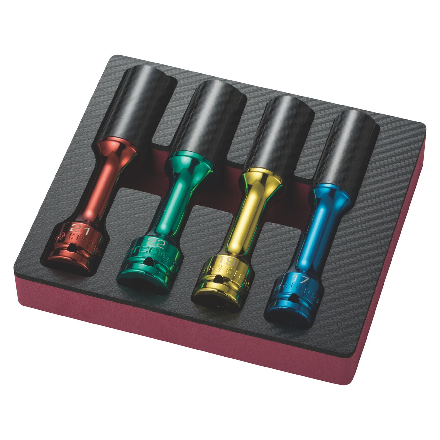 4 PIECE 1/2 DRIVE METRIC 6 POINT THIN WALL EXTENDED WHEEL IMPACT SOCKET SET SCTEPM46 | eBaydiy Tools