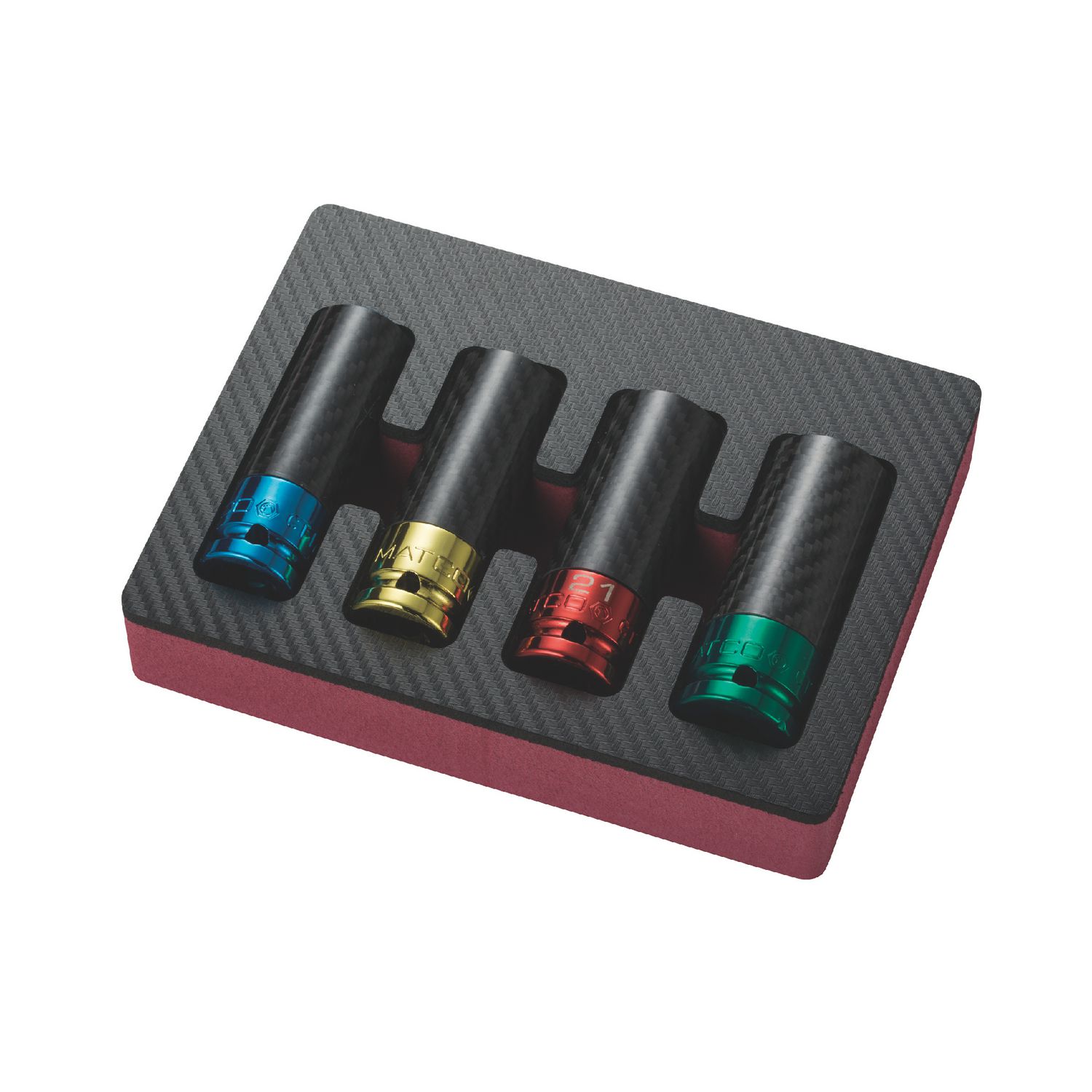 4 PIECE 1/2 DRIVE METRIC 6 POINT THIN WALL WHEEL IMPACT SOCKET SET SCTPM46 | eBaydiy Tools