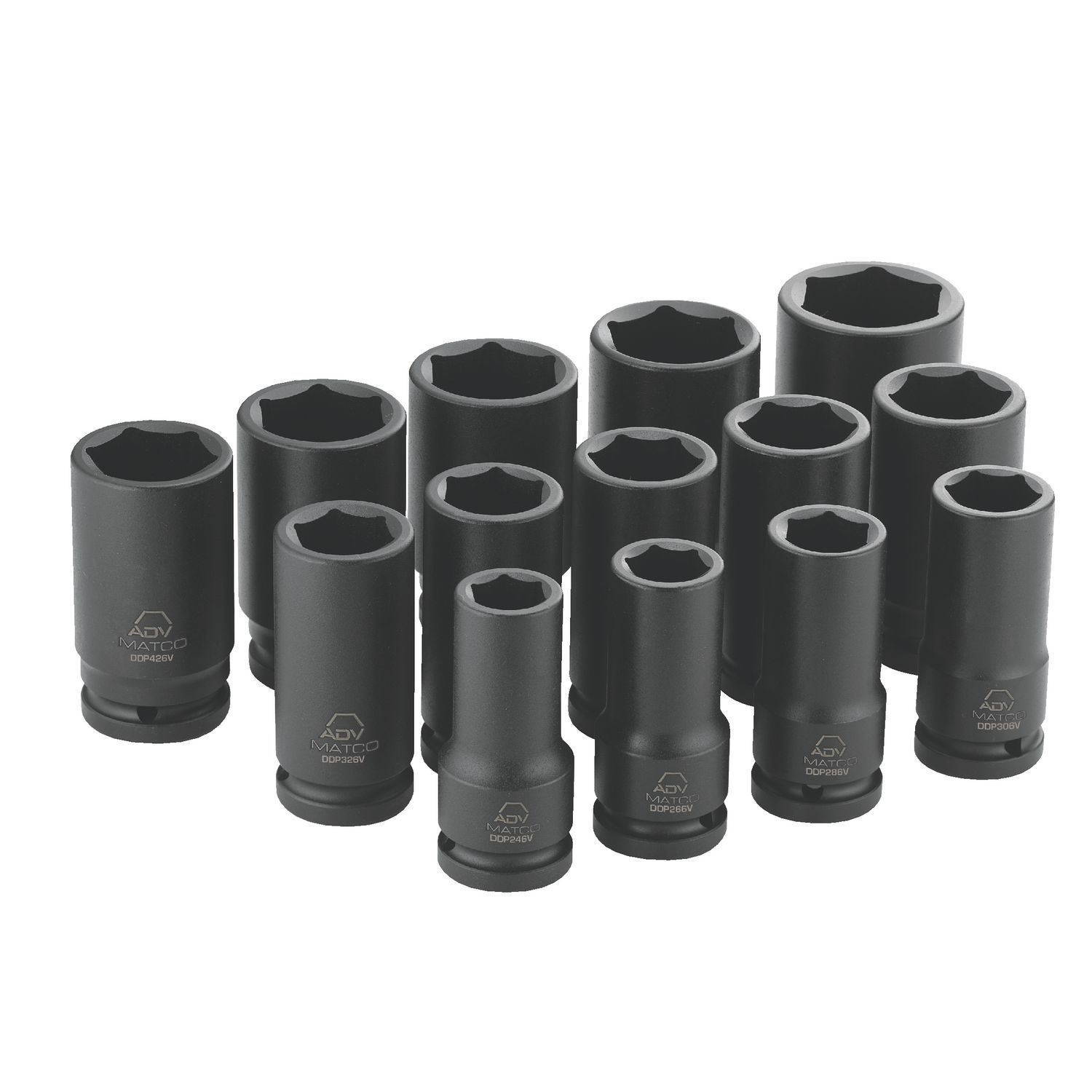 3/4 DRIVE 14 PIECE SAE 6 POINT DEEP ADV IMPACT SOCKET SET SDDP146V | eBaydiy Tools
