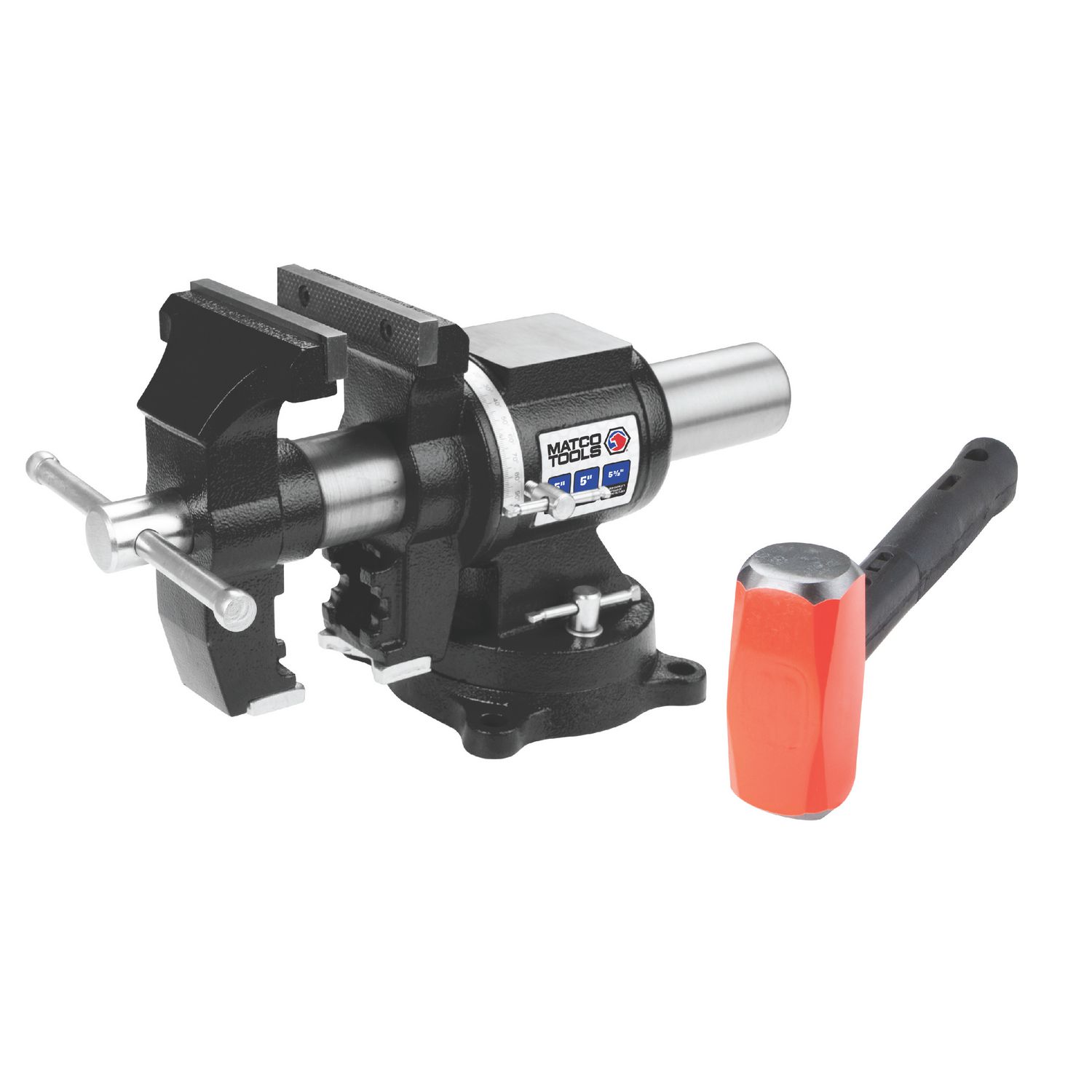 COMBO PACK 5 MULTI-PURPOSE BENCH VISE AND 4 LB. INDESTRUCTIBLE HANDLE HAMMER SHBVSET | eBaydiy Tools