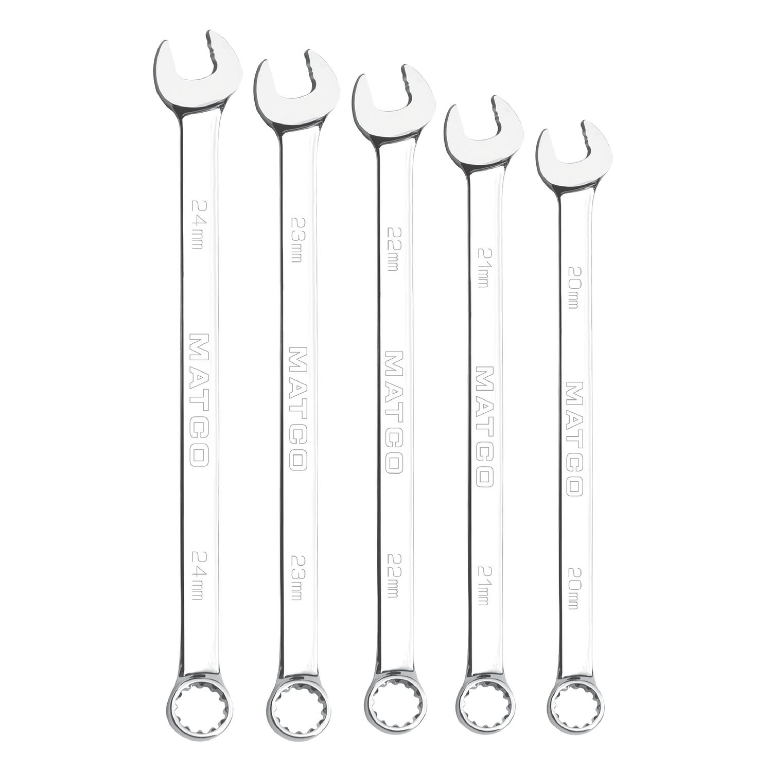 5 PIECE LONG METRIC COMBINATION WRENCH SET SMCLM52K | eBaydiy Tools