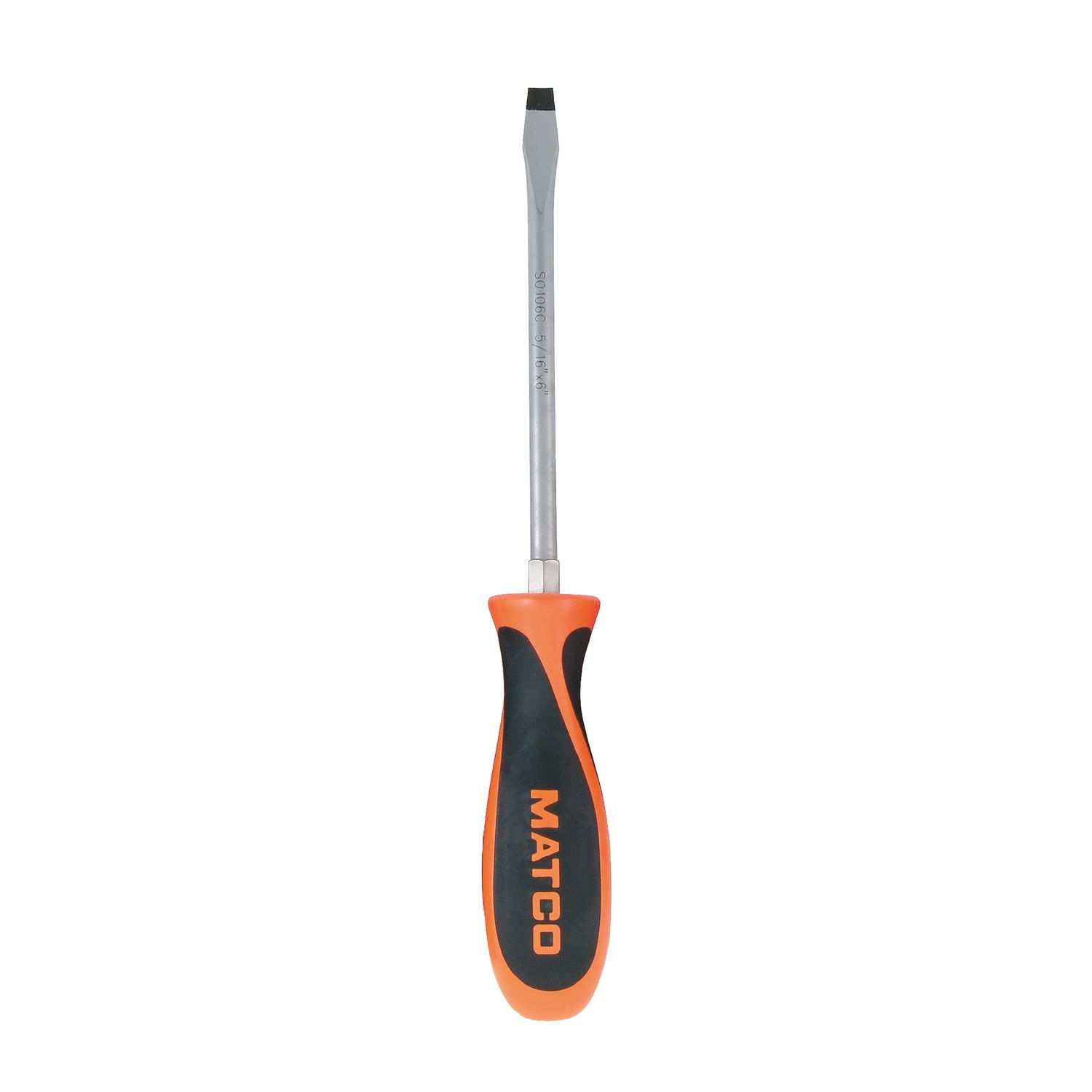 5/16 X 6 SLOTTED SCREWDRIVER ORANGE SO106C | eBaydiy Tools