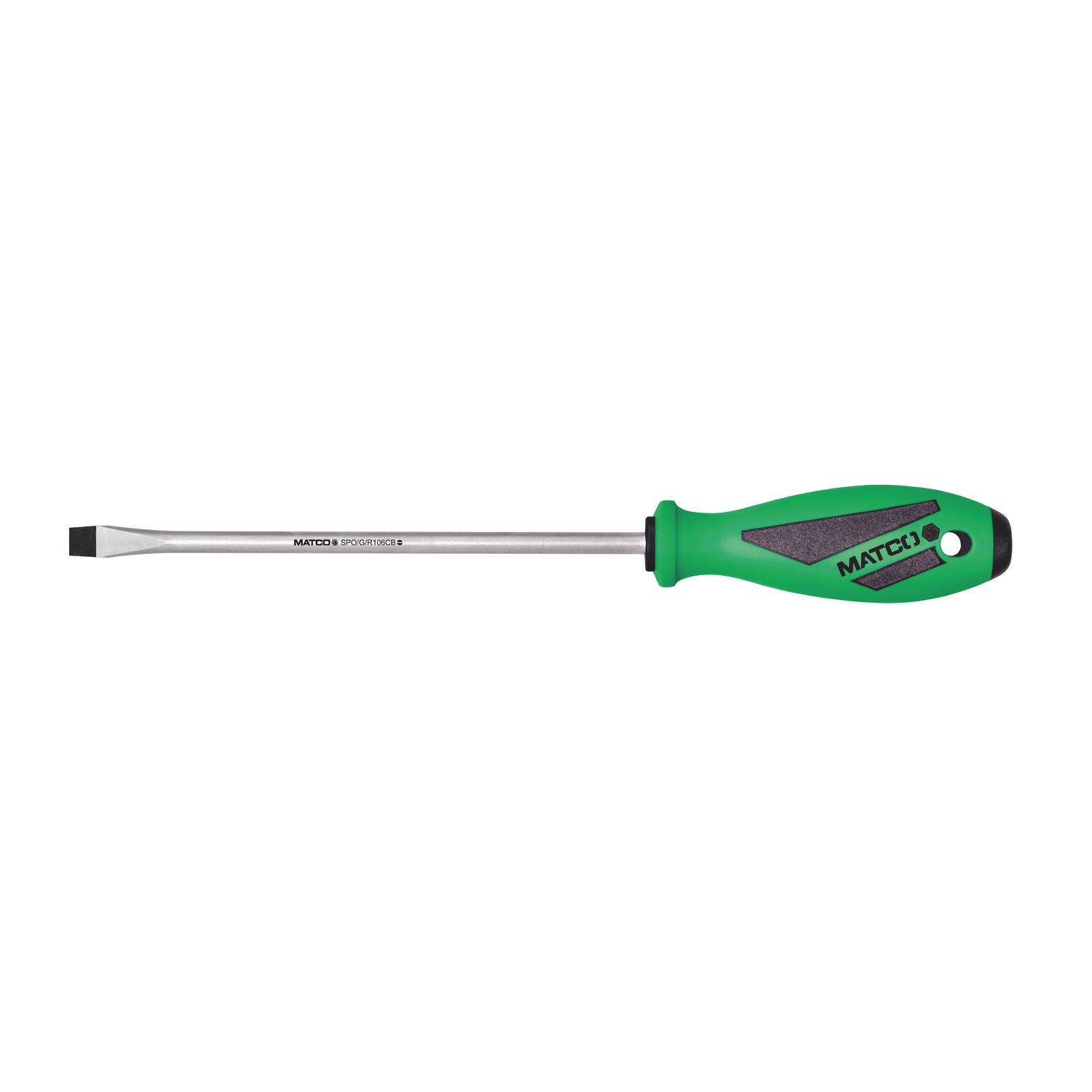 5/16 X 6 SLOTTED SCREWDRIVER GREEN SPG106CB | eBaydiy Tools