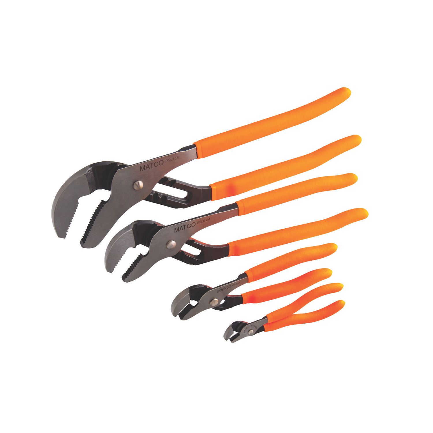 4 PIECE GROOVE JOINT PLIERS SET - ORANGE SPGJ4M | eBaydiy Tools