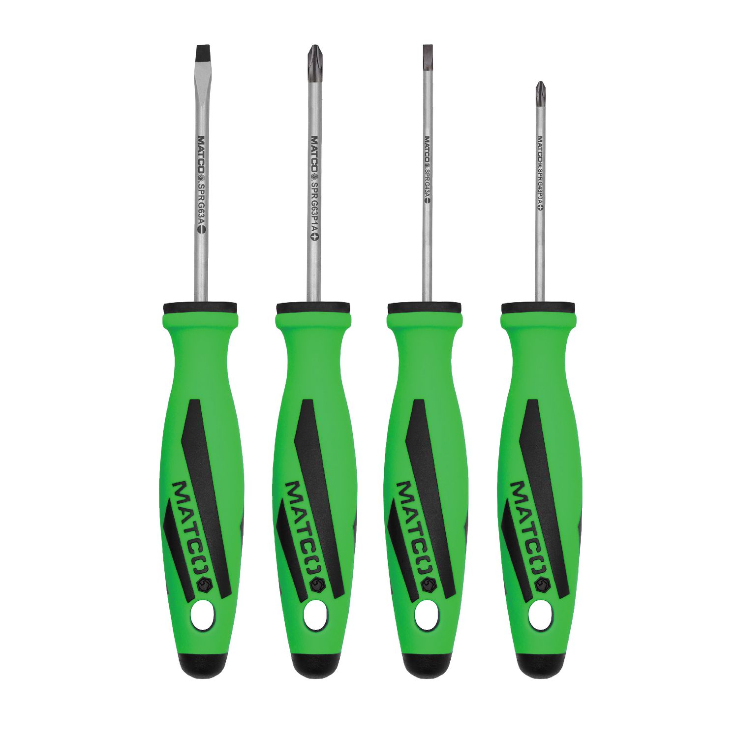 4 PIECE TOP TORQUE II™ PRECISION SCREWDRIVER SET - GREEN SPRG4A | eBaydiy Tools