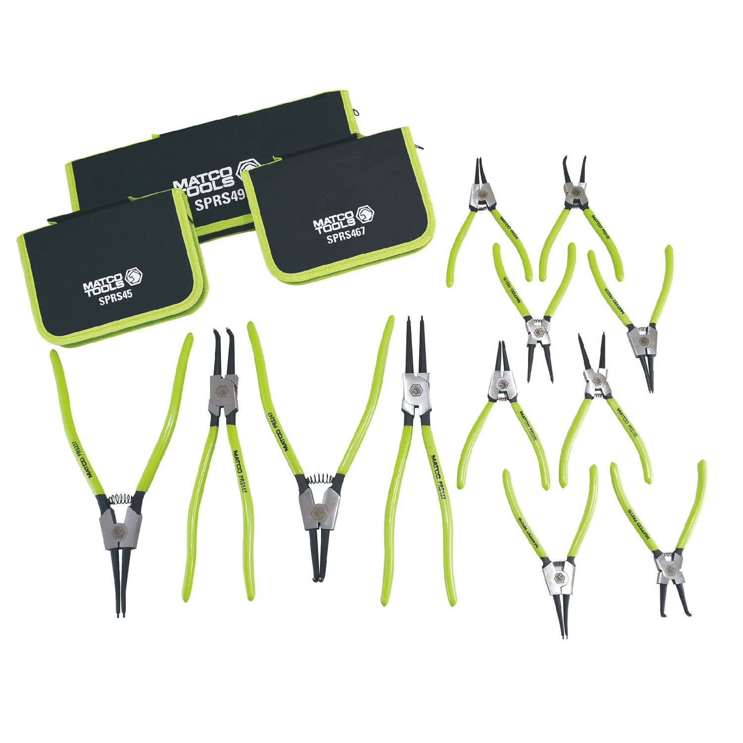 12 PIECE SNAP RING PLIERS SET SPRS12S | eBaydiy Tools