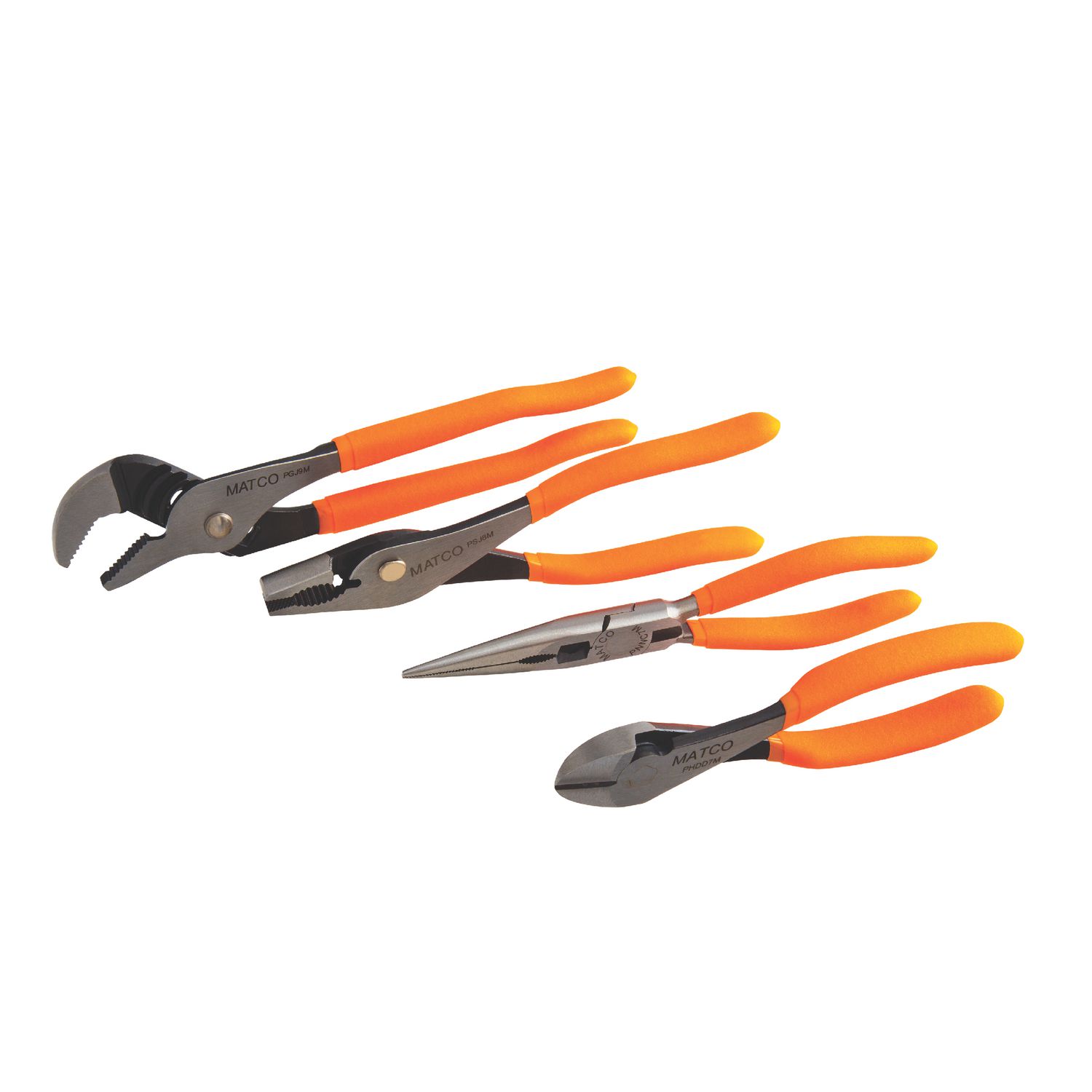 4 PIECE UNIVERSAL PLIERS SET - ORANGE SPU4M | eBaydiy Tools