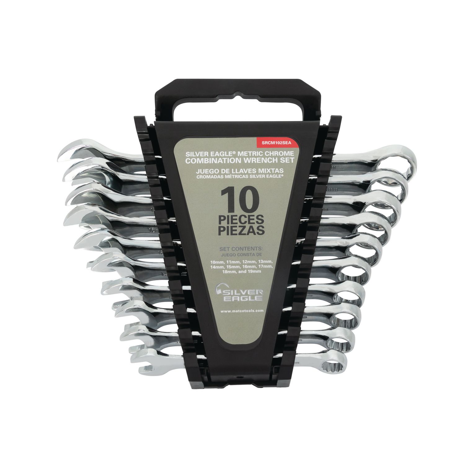 10 PIECE METRIC SILVER EAGLE® WRENCH SET SRCM102SEA | eBaydiy Tools - Image 4