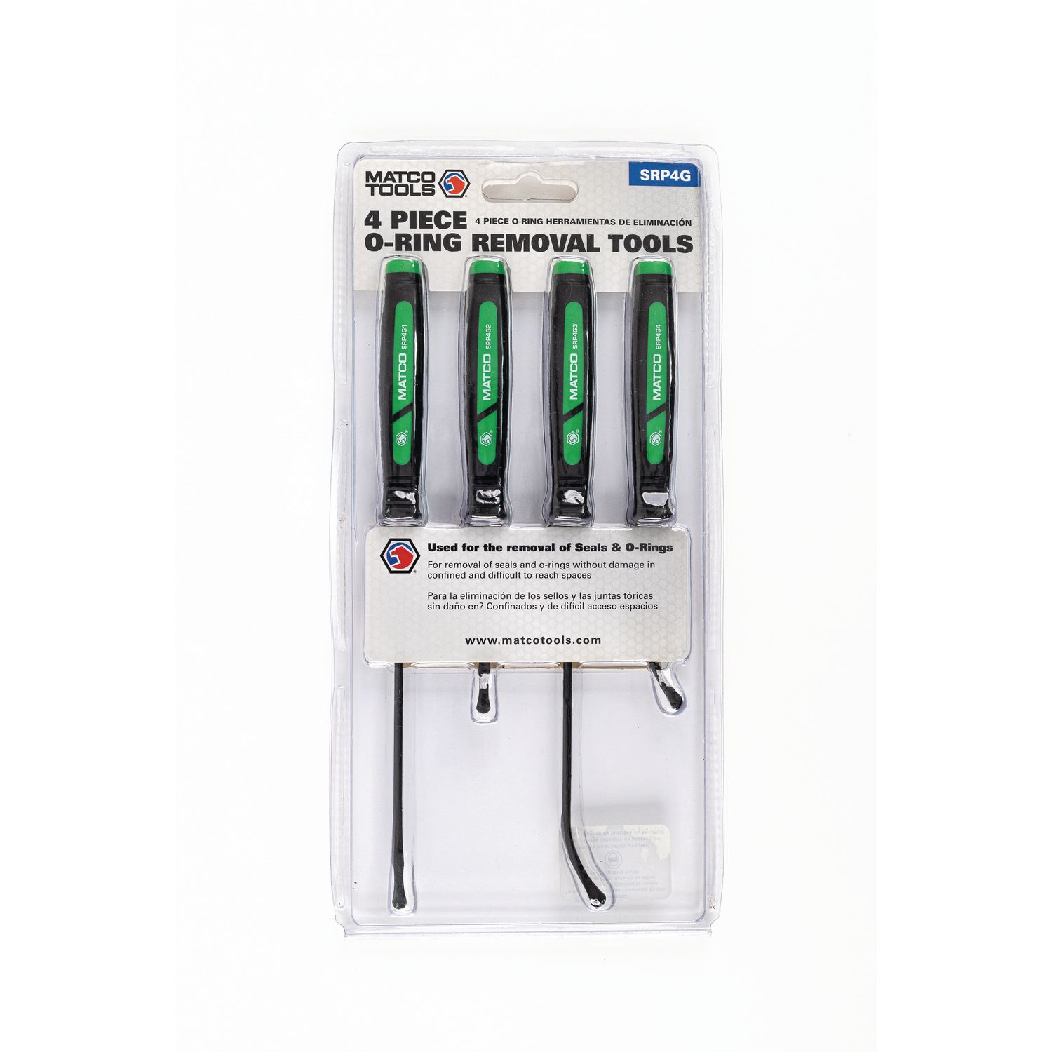 4 PIECE O-RING REMOVER SET - GREEN SRP4G | eBaydiy Tools - Image 2