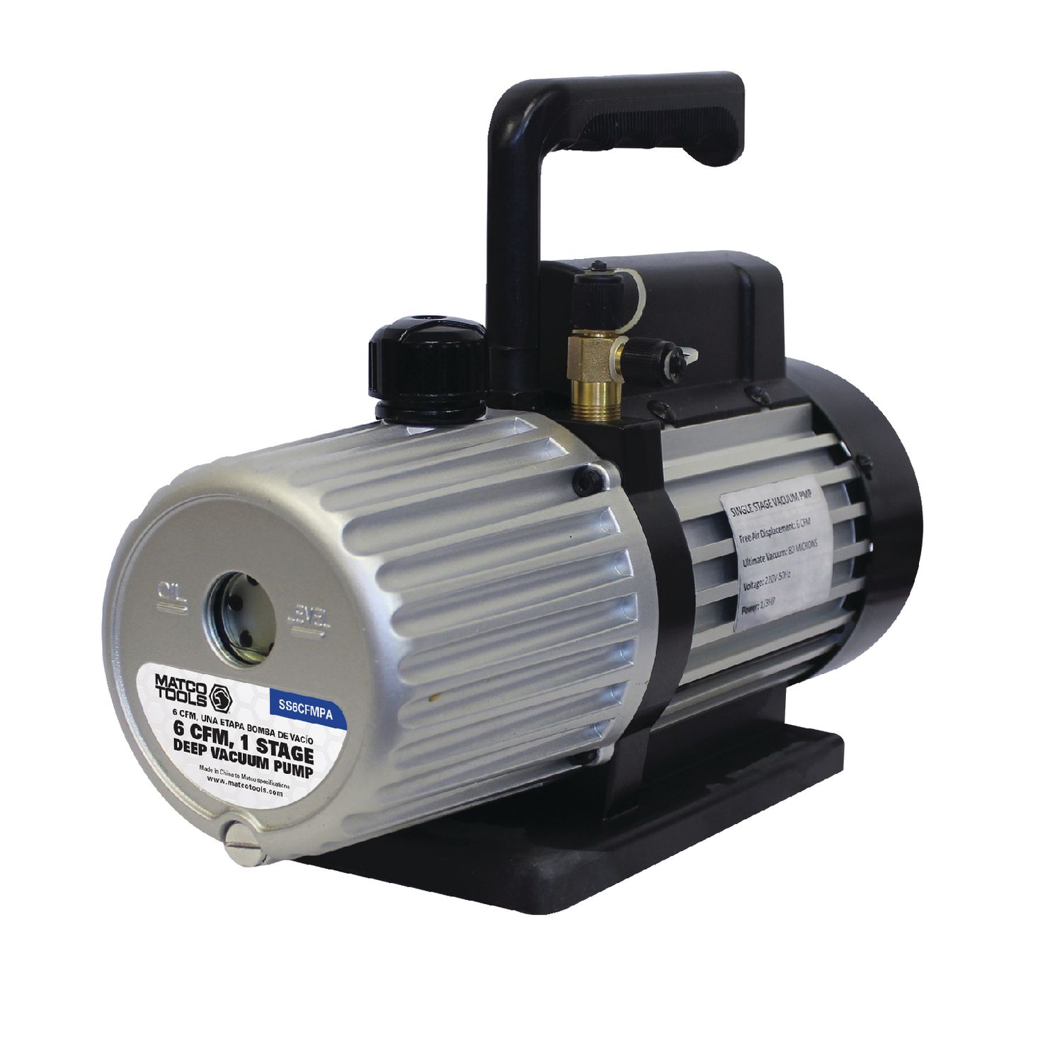 6 CFM VACUUM PUMP SS6CFMPA | eBaydiy Tools - Image 2