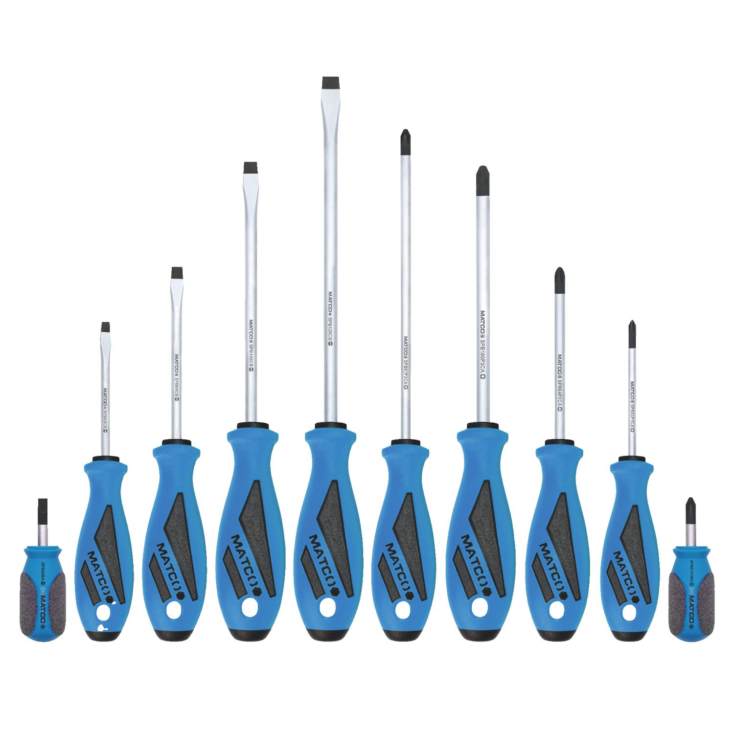 10 PIECE TOP TORQUE II™ SCREWDRIVER SET - BLUE SSPCB10C | eBaydiy Tools
