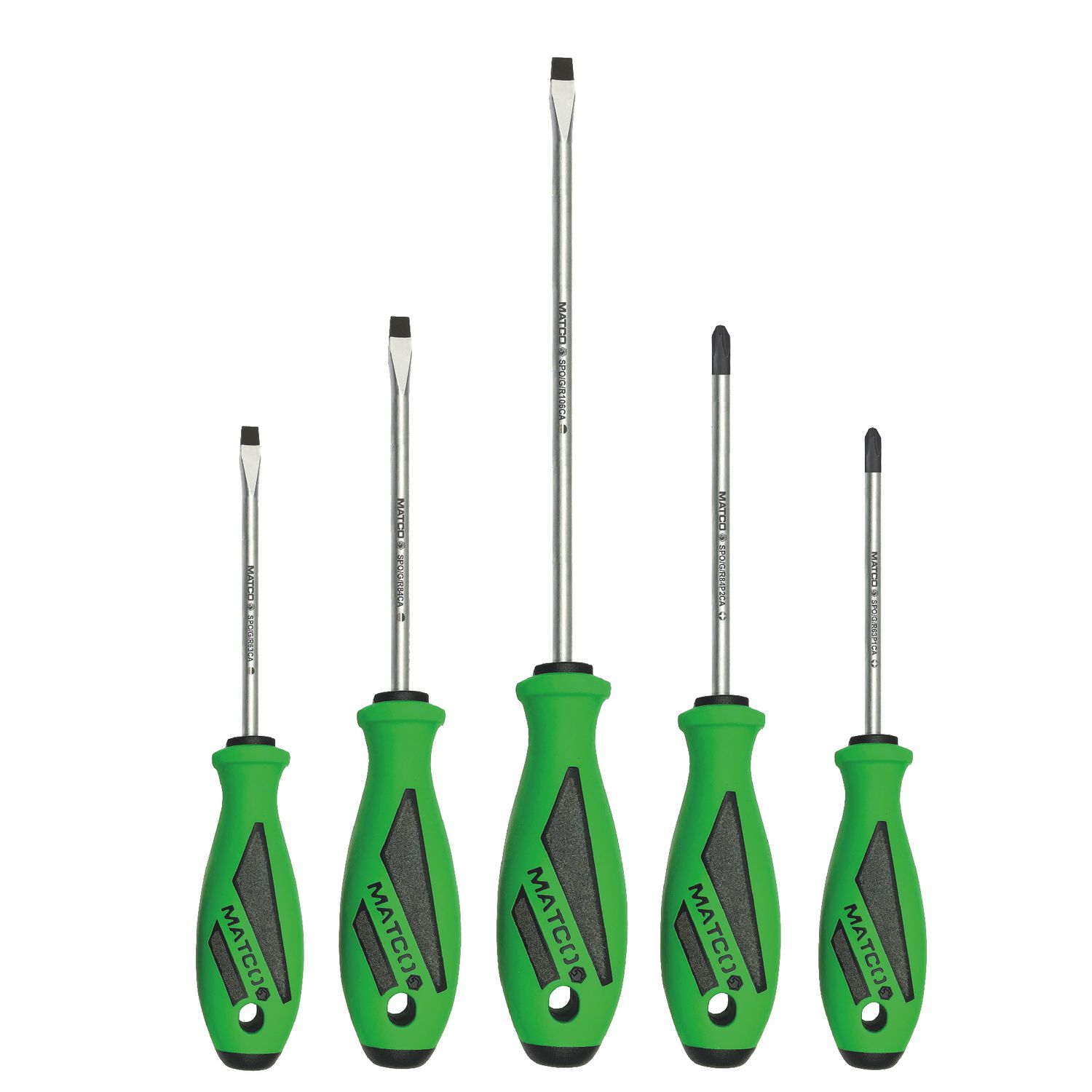 5 PIECE TOP TORQUE II™ SCREWDRIVER SET - GREEN SSPCG5CA | eBaydiy Tools