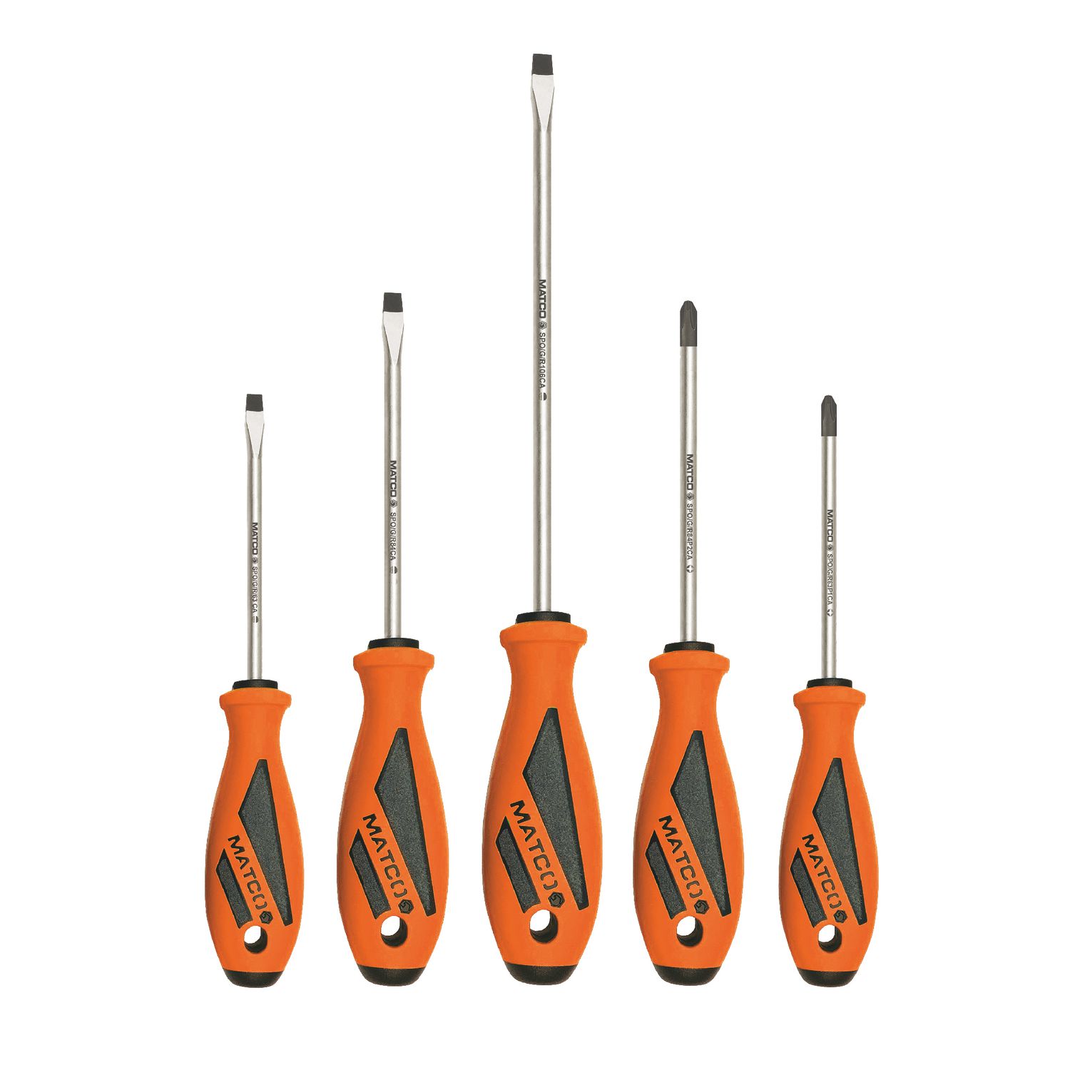 5 PIECE TOP TORQUE II™ SCREWDRIVER SET - ORANGE SSPCO5CA | eBaydiy Tools
