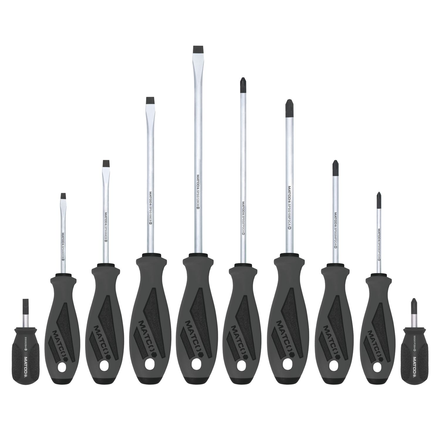 10 PIECE TOP TORQUE II™ SCREWDRIVER SET - SHADOW GRAY SSPCSG10C | eBaydiy Tools
