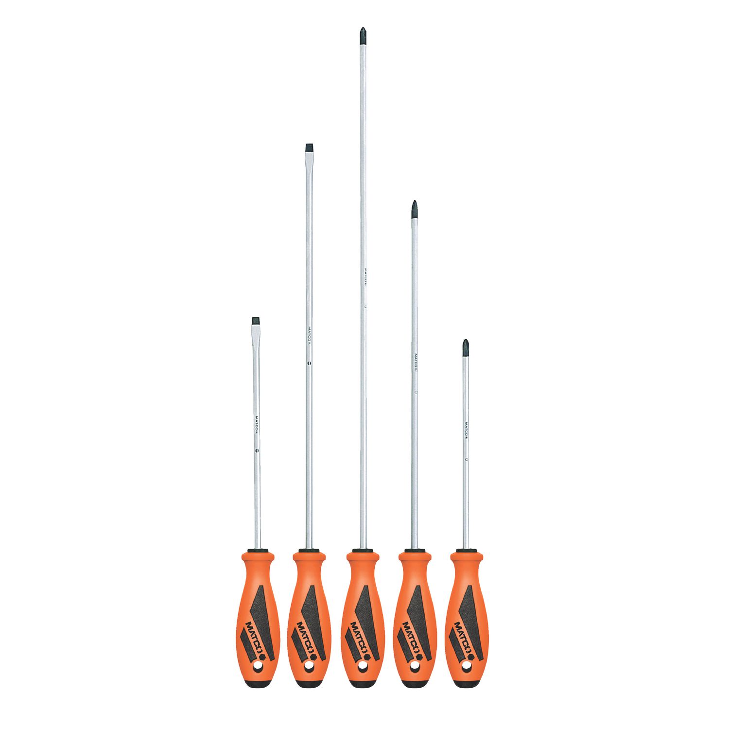 5 PIECE TOP TORQUE II™ XL SCREWDRIVER SET - ORANGE SSPO5XLCA | eBaydiy Tools