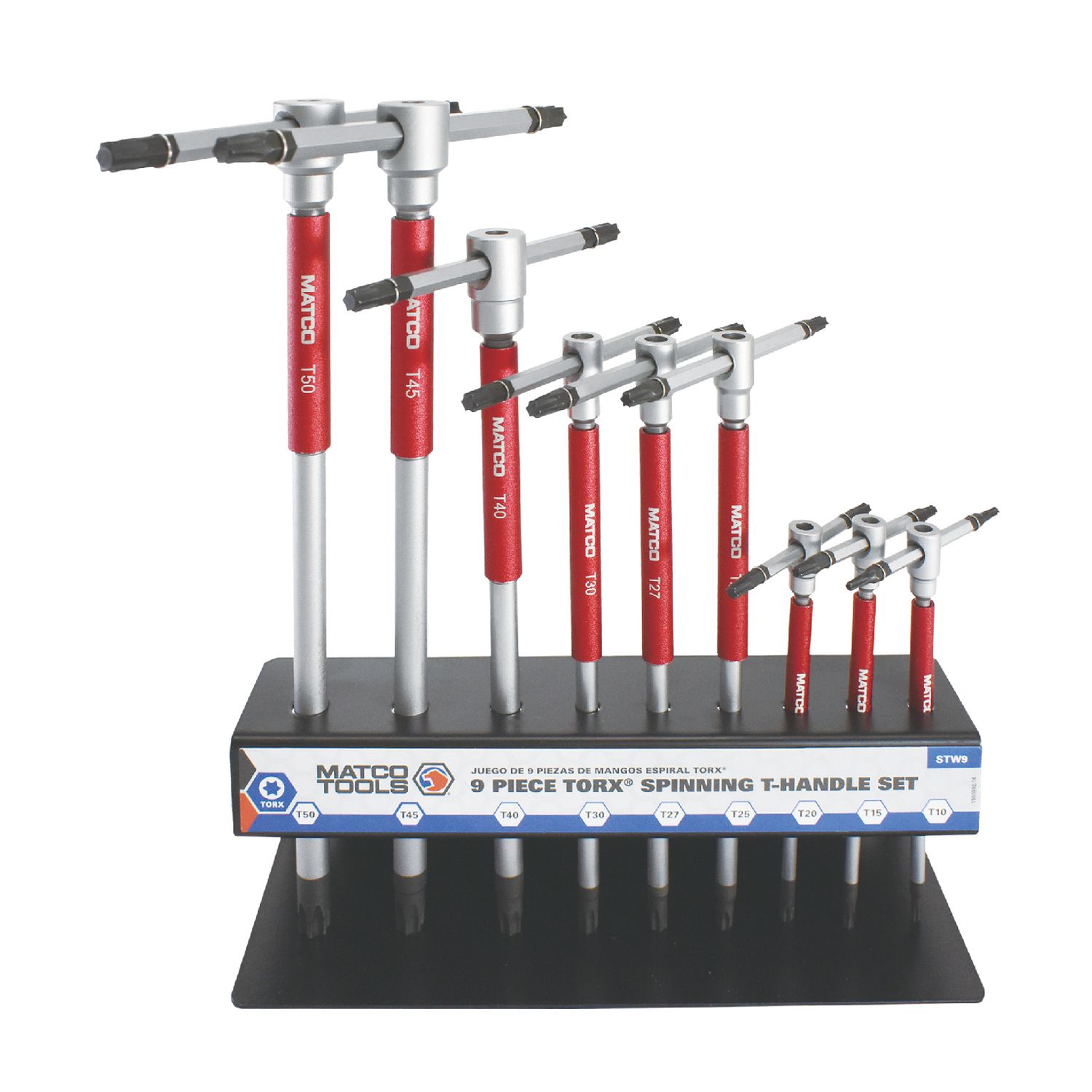 9 PIECE TORX® SPINNING T-HANDLE SET STW9 | eBaydiy Tools