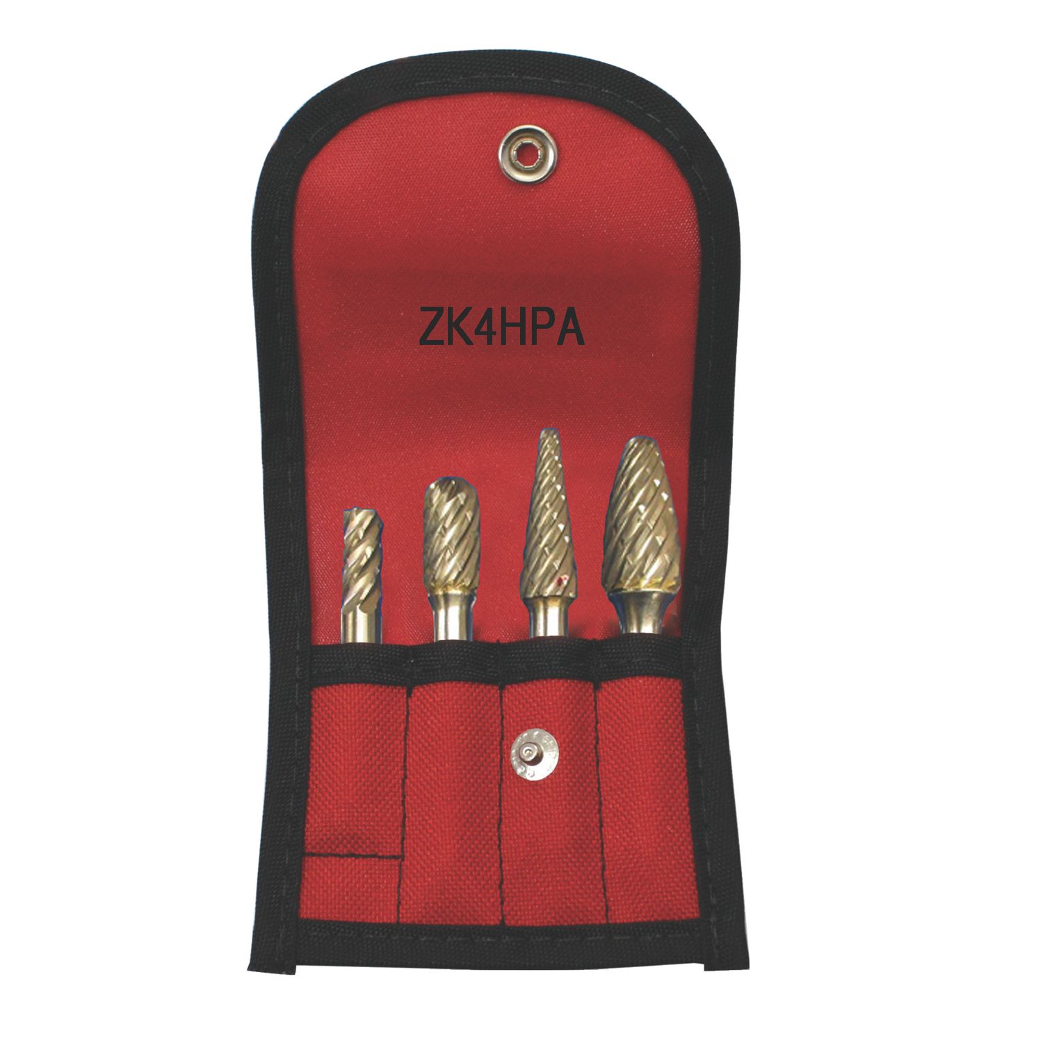 STANDARD LENGTH CARBIDE BURR SET, 1/4 STANK, DOUBLE CUT, 4PC ZK4HPA | eBaydiy Tools